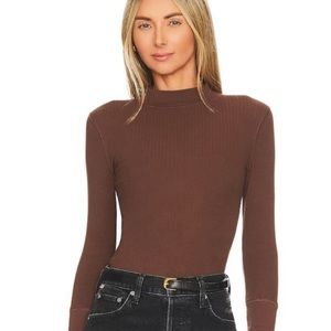 Free People The Rickie Top in Chocolate Lava